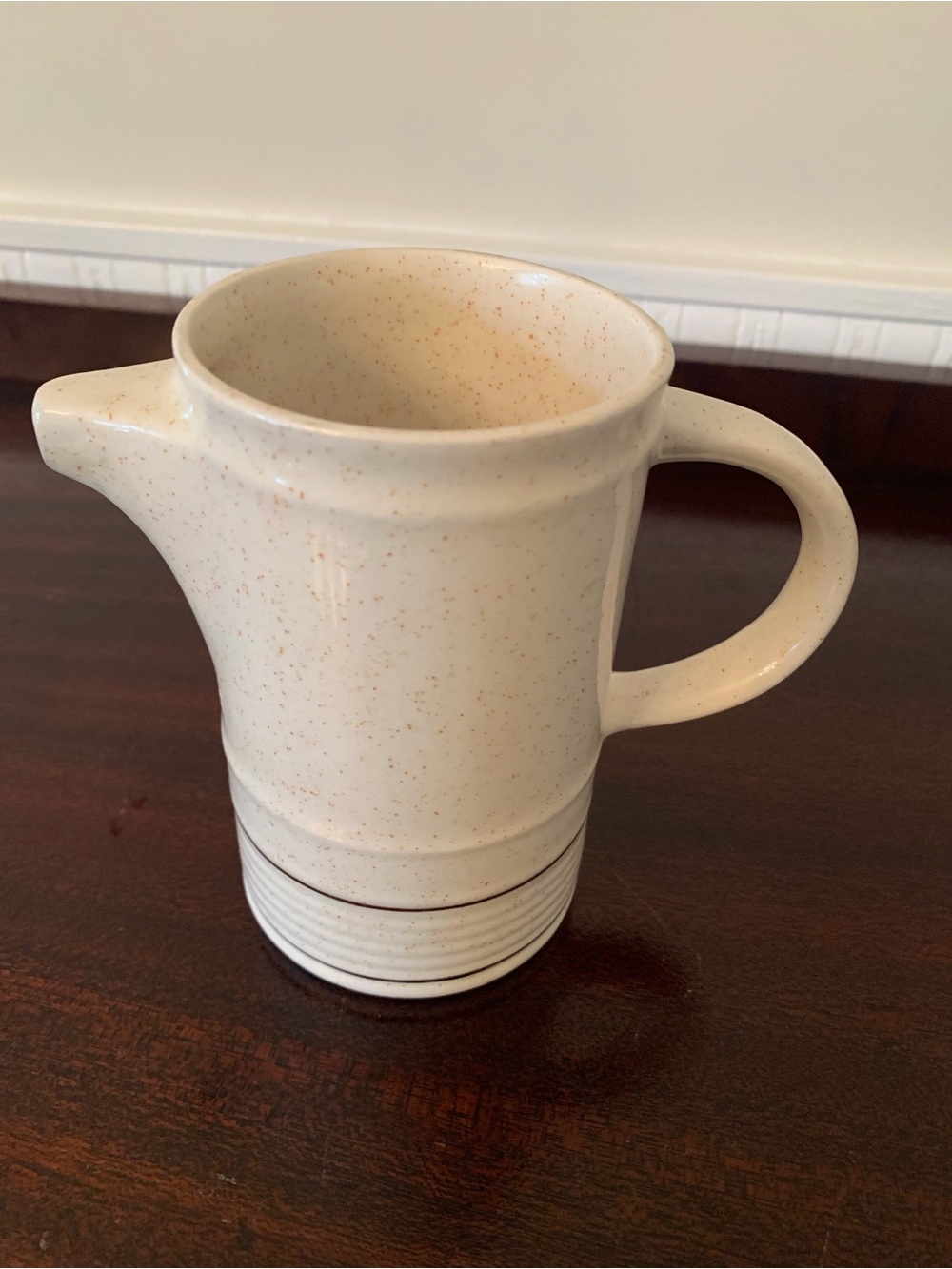 Speckled Cream Ceramic Pitcher - Neutral Serveware